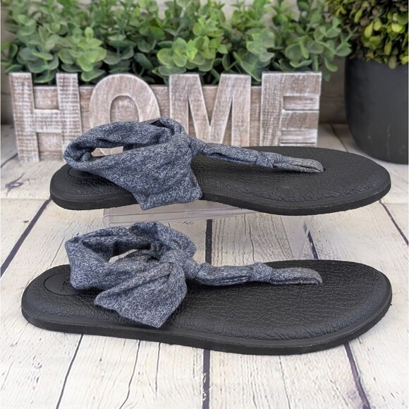 Sanuk Yoga Mat Sling Sandals - Heather Blue - Picture 3 of 8